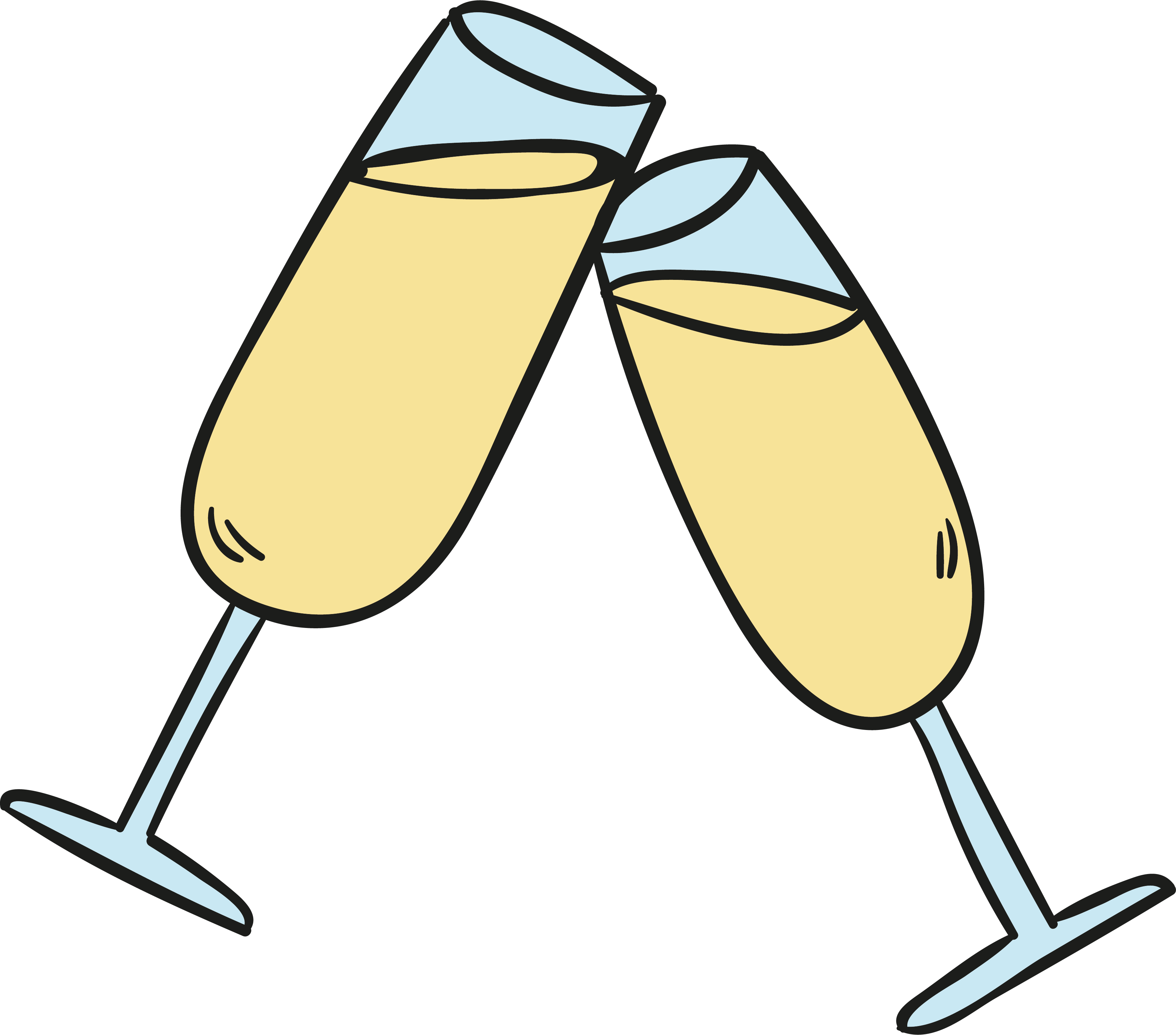 3549x3125 Champagne Drawing Wine Huge Freebie! Download For Powerpoint