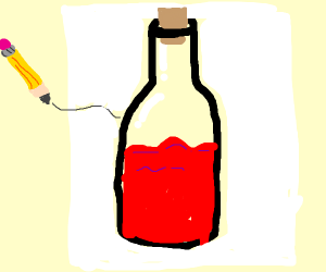 300x250 Wine Drawing