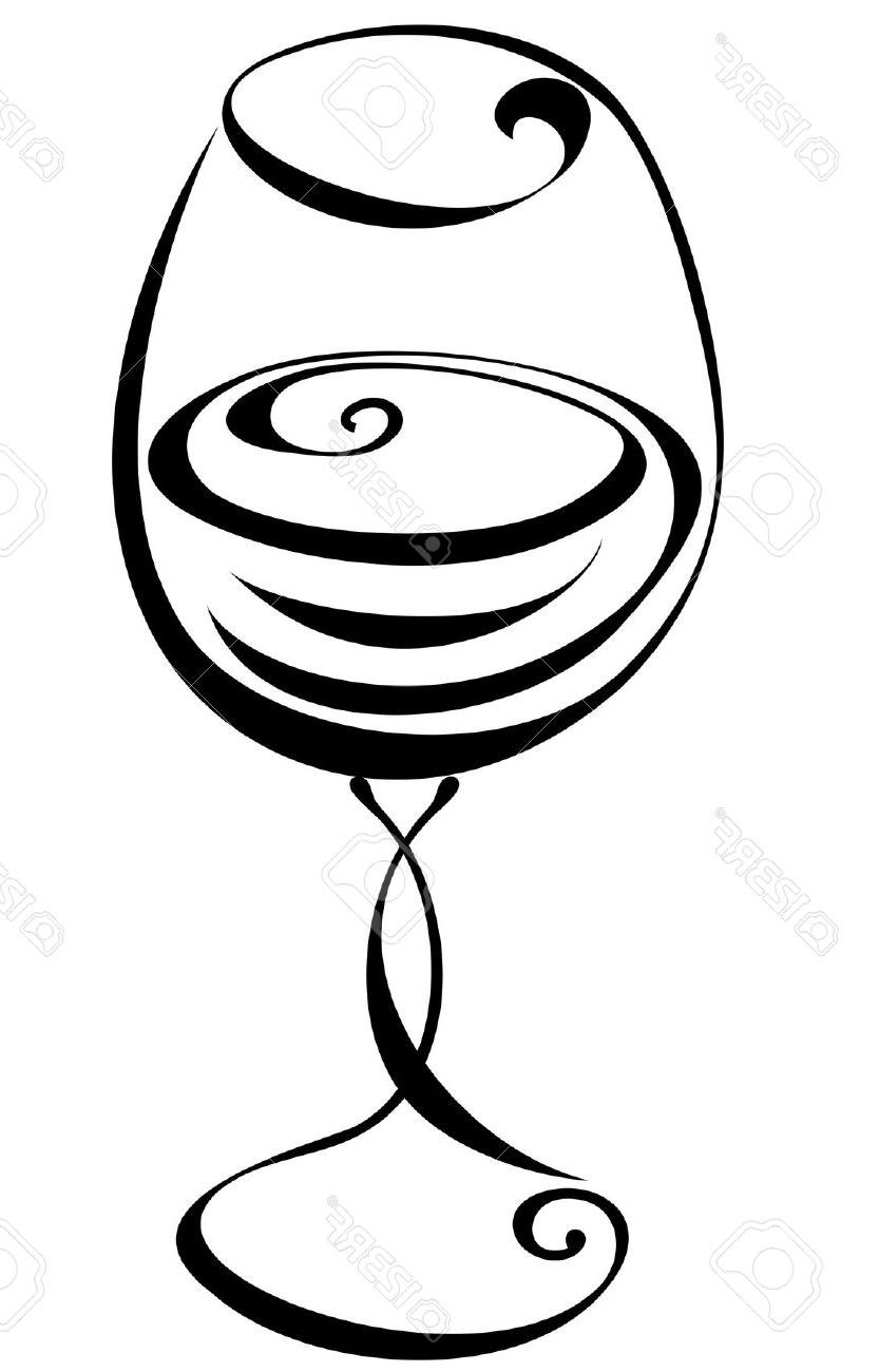 833x1300 Wine Drawing Vector For Free Download
