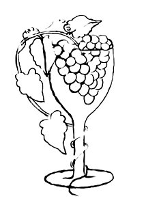 214x300 Wine Glasses Drawings