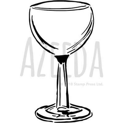 400x400 Wine Glass Drawing Template