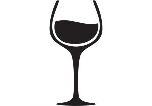 300x210 Abstract Wine Bottle Drawing And Wine Glass Vector