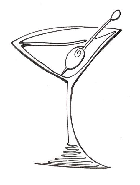 475x625 cartoon martini glass clipart blog line art ideas martini