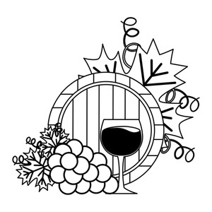 300x300 White Wine Grape Royalty Free Vectors