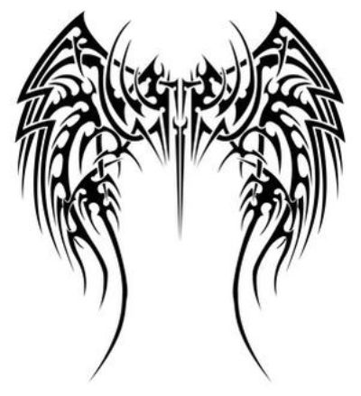 400x439 Printable Angel Wing Tattoos Tattoo Artist Ideas
