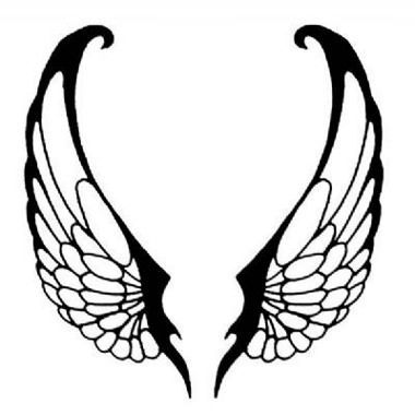 380x380 Butterfly Outline Cross Tattoos With Wings Ideas And Designs