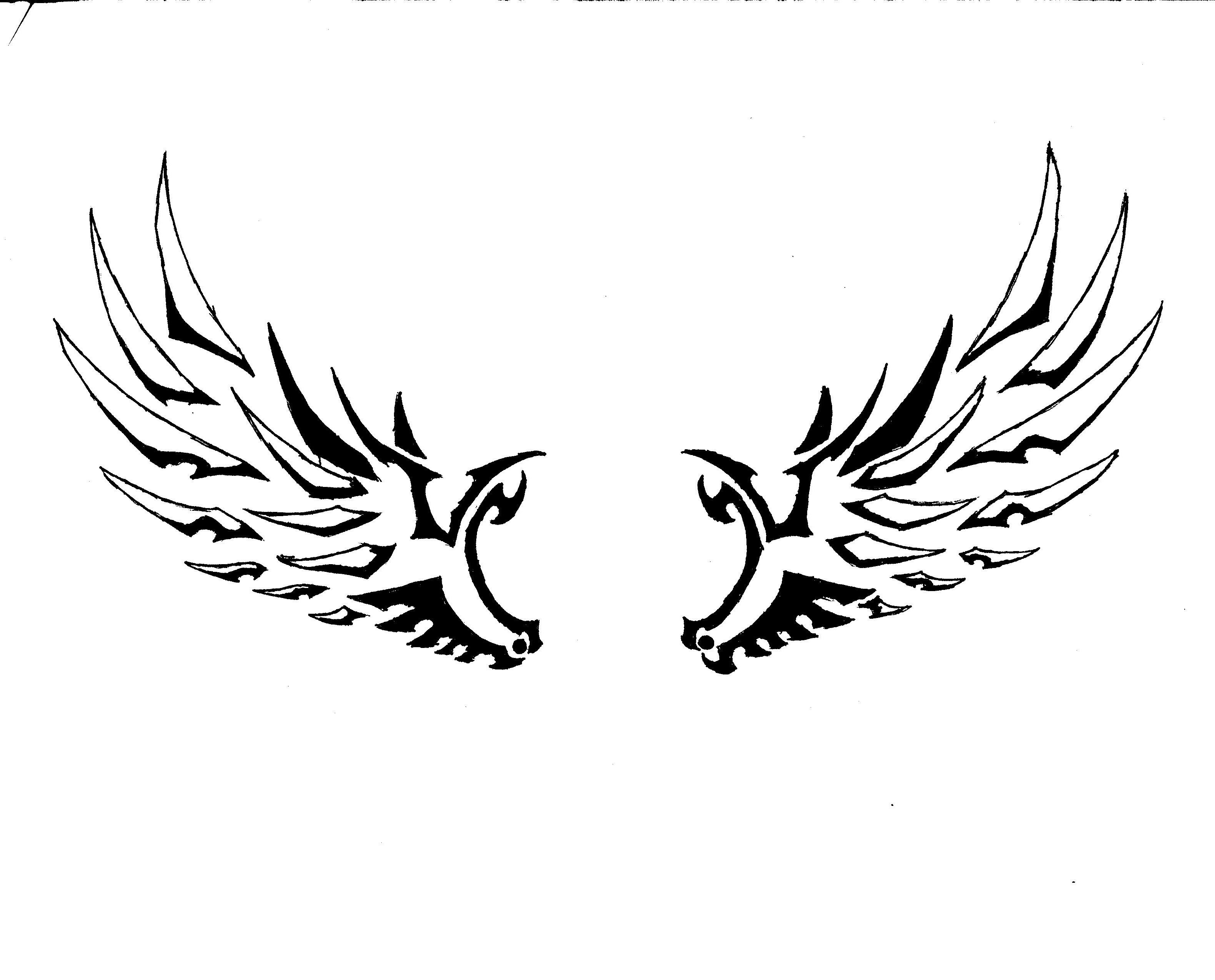3161x2550 Tribal Angel Wings