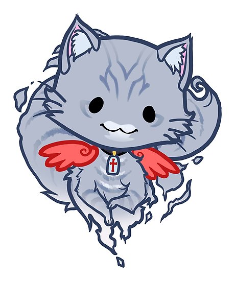 460x550 Halloween Chibi Winged Kitty