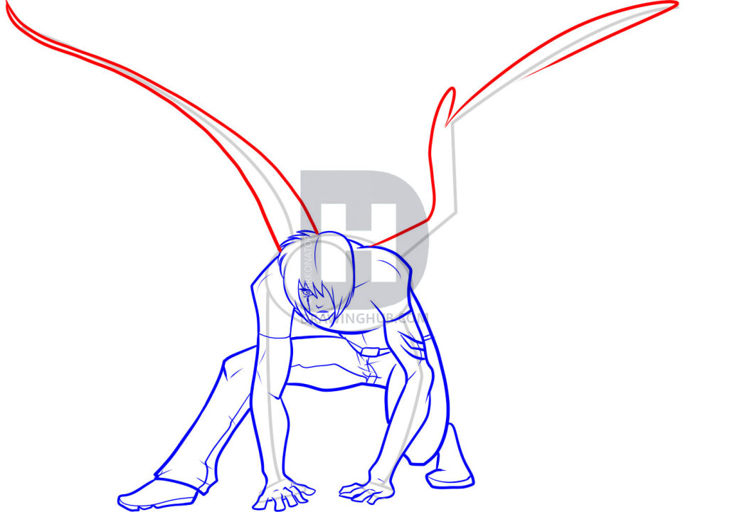 1036x720 How To Draw Anime Wings, Draw An Anime Angel, Step