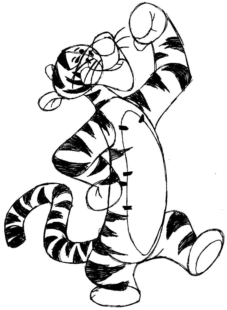 963x1315 How To Draw Tigger From Winnie The Pooh With Easy Steps How