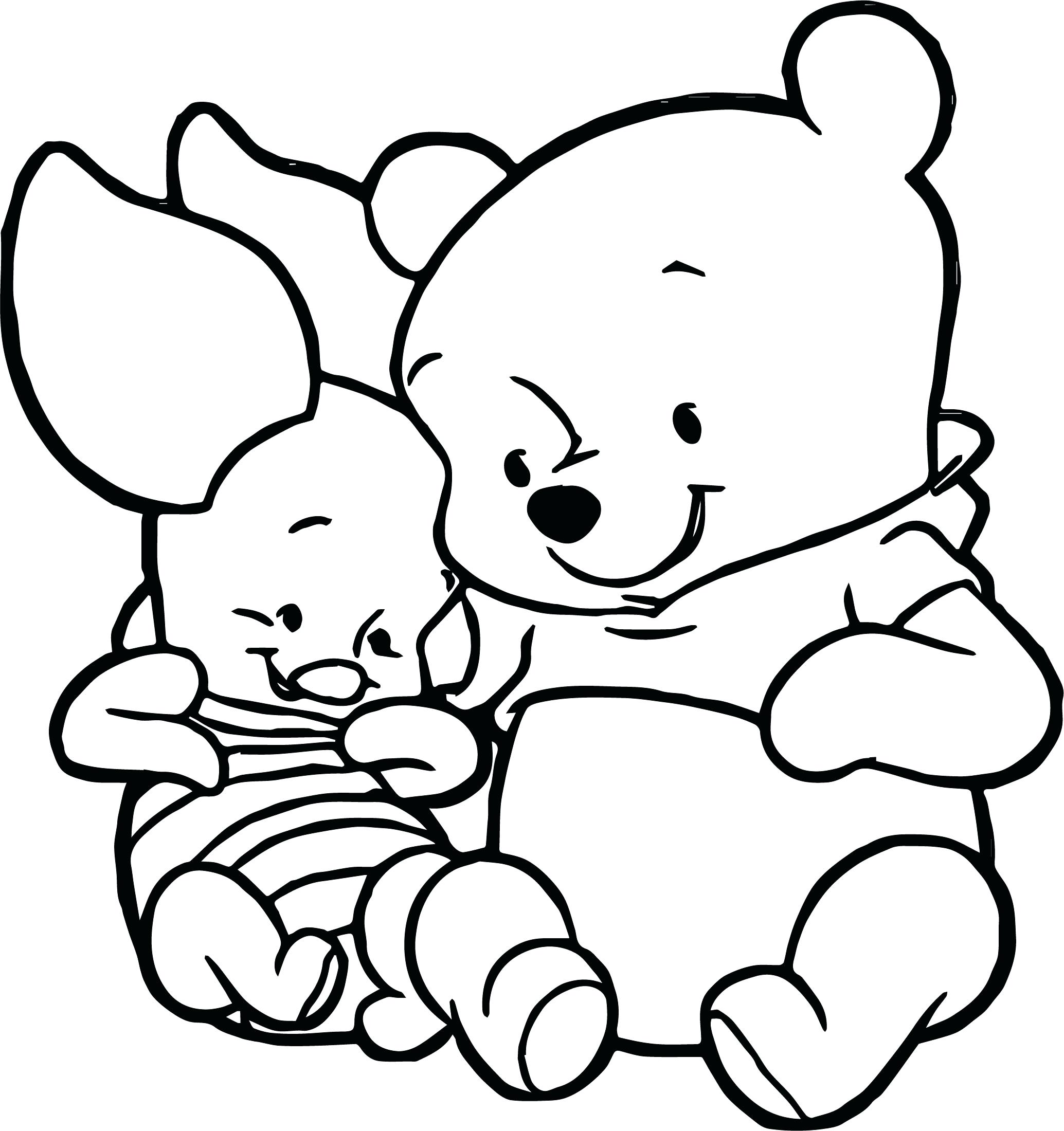 2069x2200 Winnie The Pooh Coloring Clipart Within Pages
