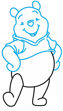 215x382 How To Draw Winnie The Pooh, Cartoons For Kids, Easy Step