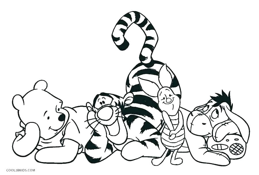 900x610 Coloring Pages Baby The Pooh Wonderful Winnie Characters Drawings