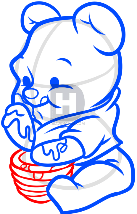 463x720 How To Draw Chibi Winnie The Pooh, Pooh Bear, Step