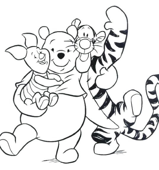 Winnie The Pooh Line Drawing | Free download on ClipArtMag