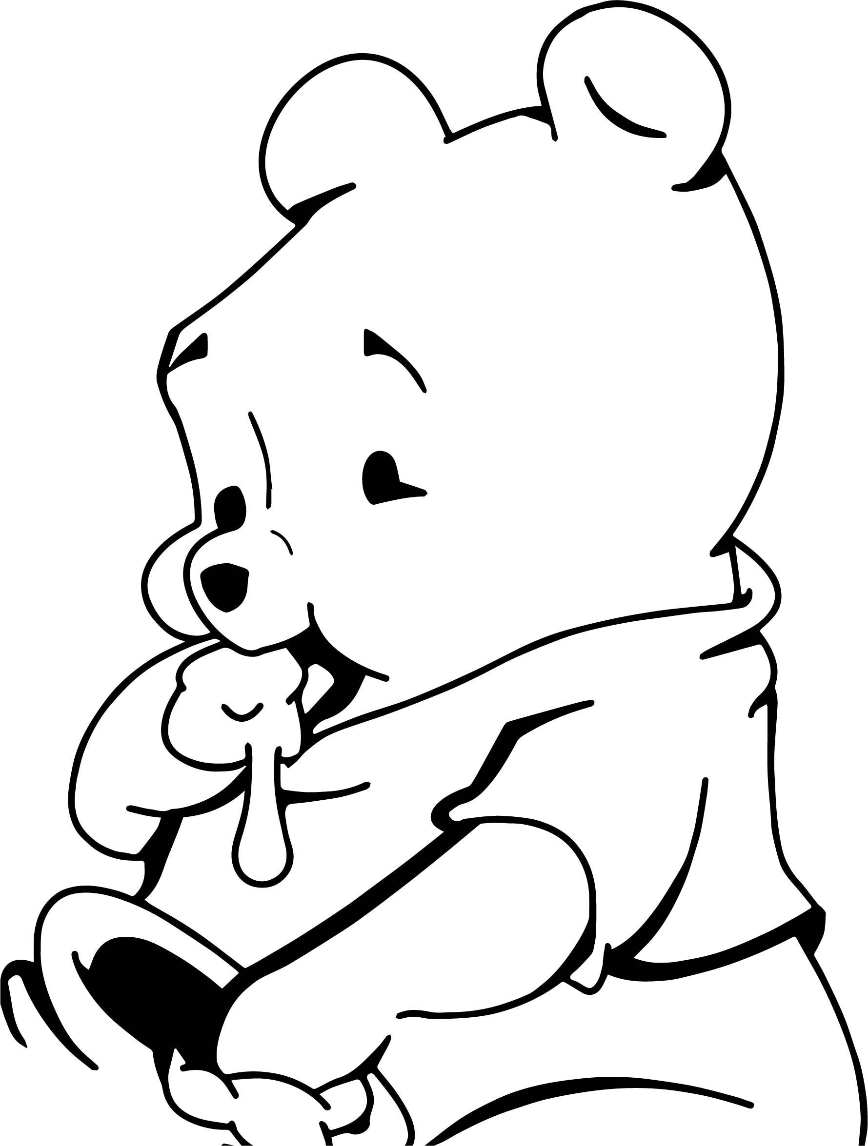 Winnie The Pooh Line Drawing | Free download on ClipArtMag