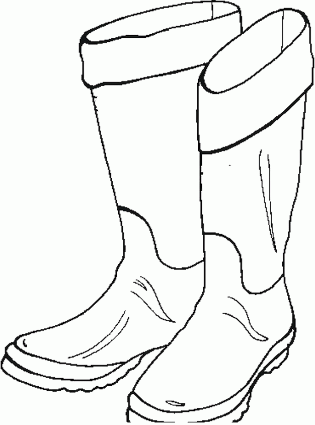 626x844 Pictures Winter Boots Coloring Pages