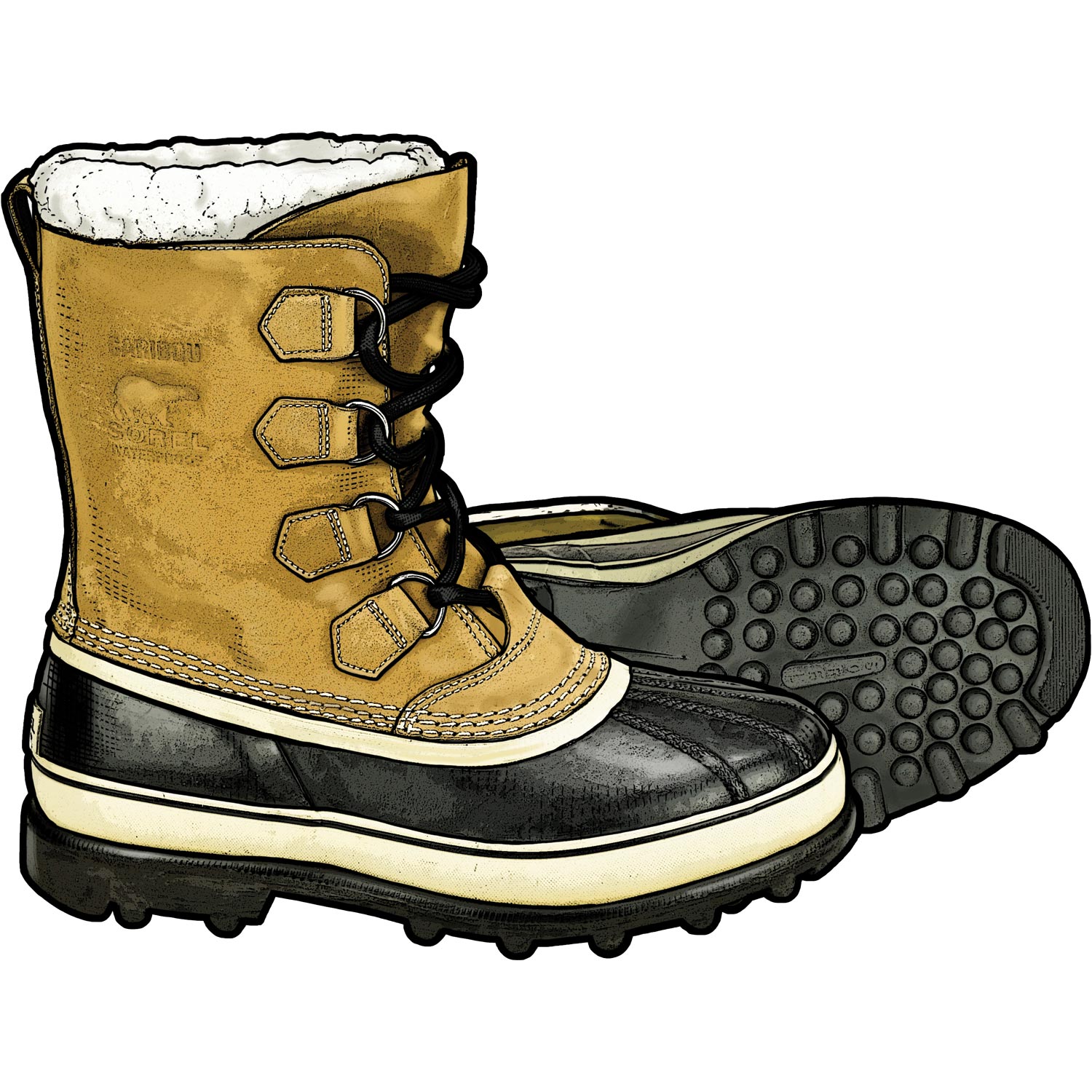1500x1500 Winter Boots Clipart