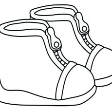230x230 Winter Boots Coloring Pages