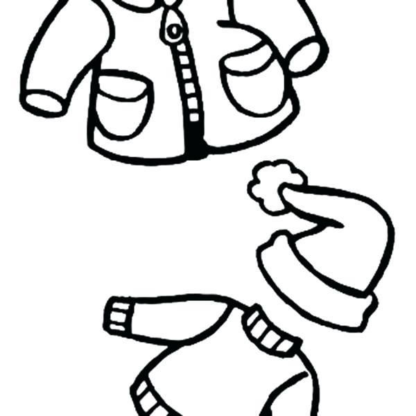 600x600 Winter Boots Coloring Pages Warm Clothes For Kids In Winter