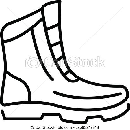 450x451 winter boot icon, outline style winter boot icon outline winter