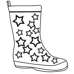 236x236 Winter Boots Clipart Black And White