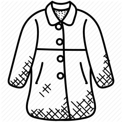 512x512 Coat, Ladies Fashion, Overcoat, Trench Coat, Winter Clothing Icon