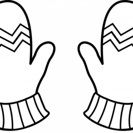 268x268 Collection Of Free Drawing Gloves Winter Season Clothes Download