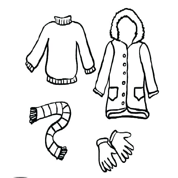 Winter Clothes Drawing | Free download on ClipArtMag