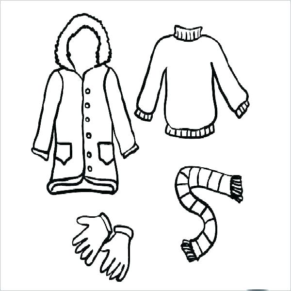 Winter Clothes Drawing | Free download on ClipArtMag