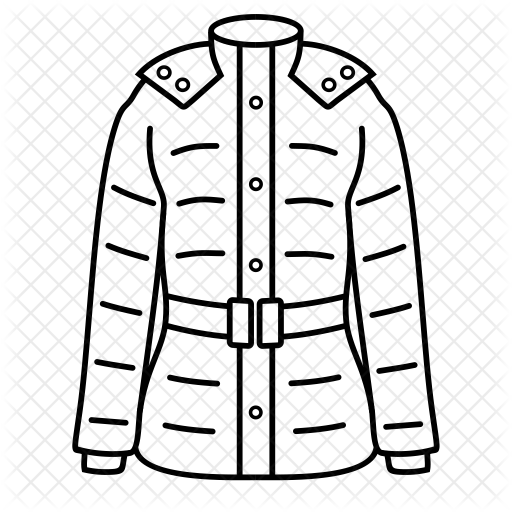 512x512 Coat Drawing Winter, Picture