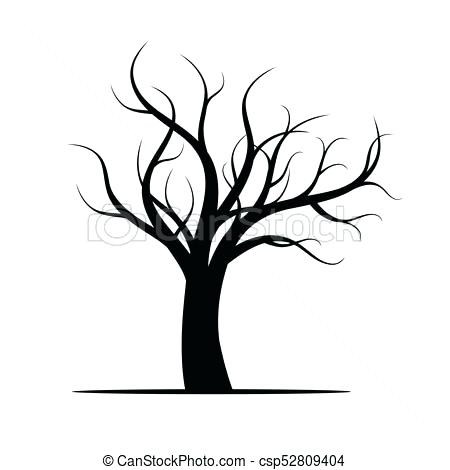 450x470 Winter Tree Drawing