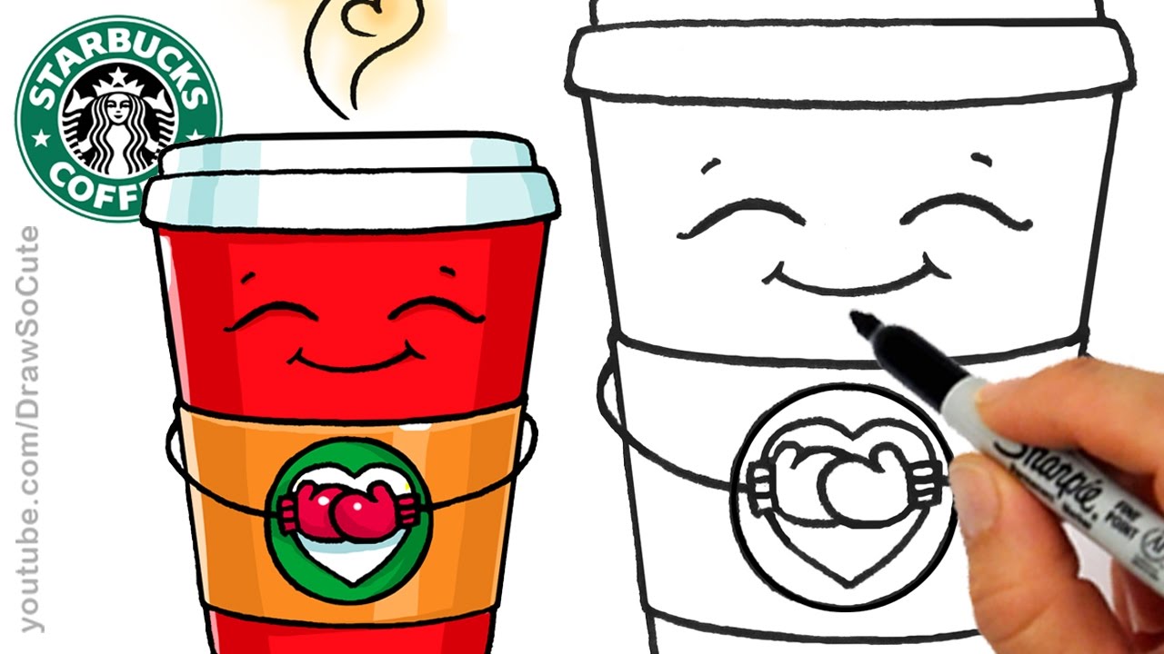 1280x720 How To Draw A Hot Starbucks Drink Step