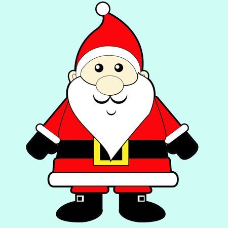 450x450 An Easy Cartoon Santa Clause To Learn How To Draw Step