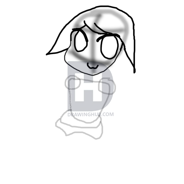 720x720 How To Draw A Winter Neko Girl, Step