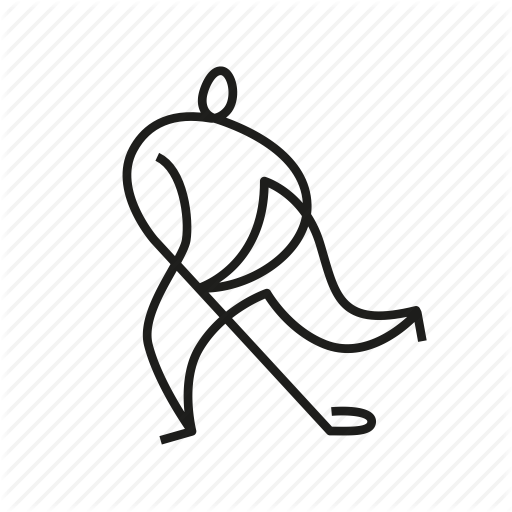 512x512 Athlete, Ice Hockey, Line Drawing, Olympic, Sports, Winter Olympic