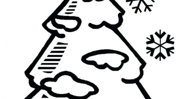 585x329 Tree In Winter Coloring