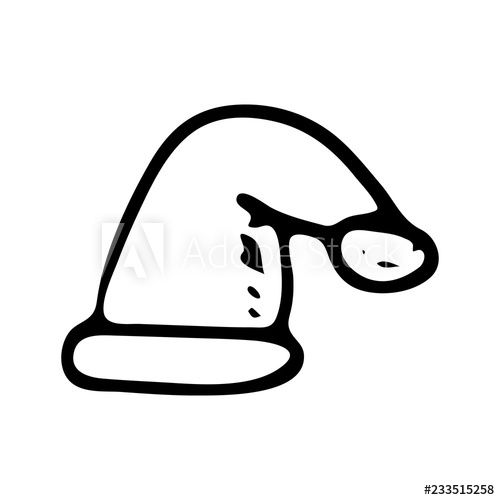 500x500 Hand Drawn Winter Hat Doodle Sketch Winter Icon Decoration