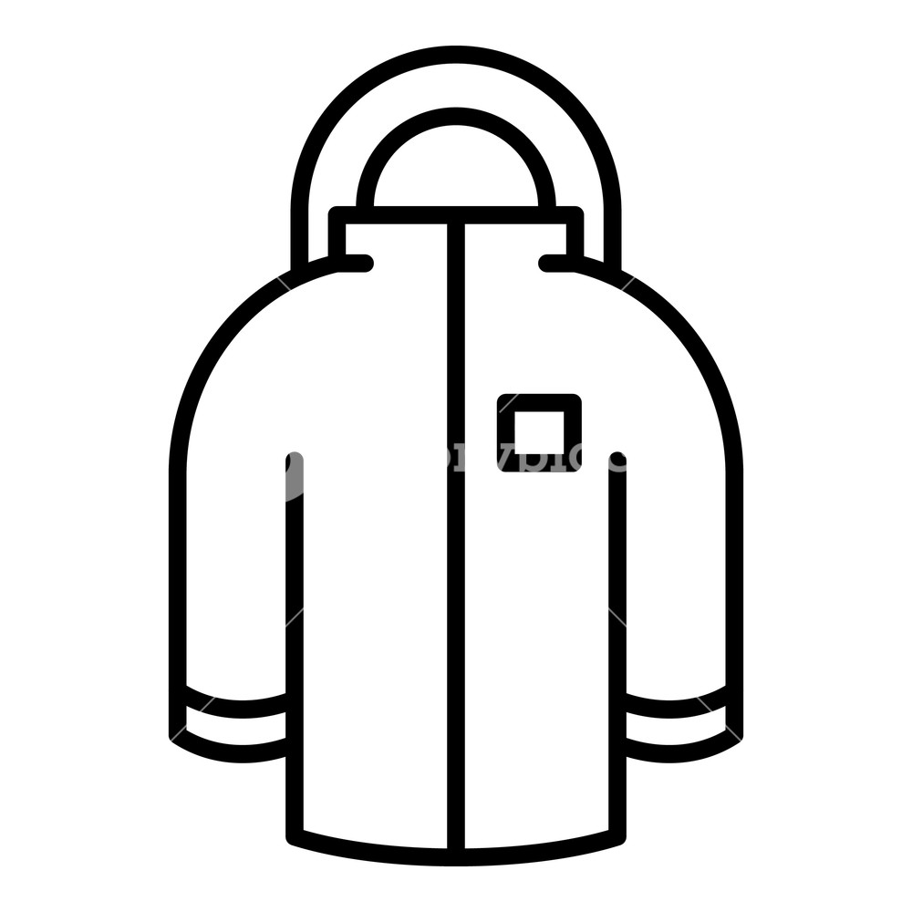1000x1000 winter jacket icon outline winter jacket vector icon for web