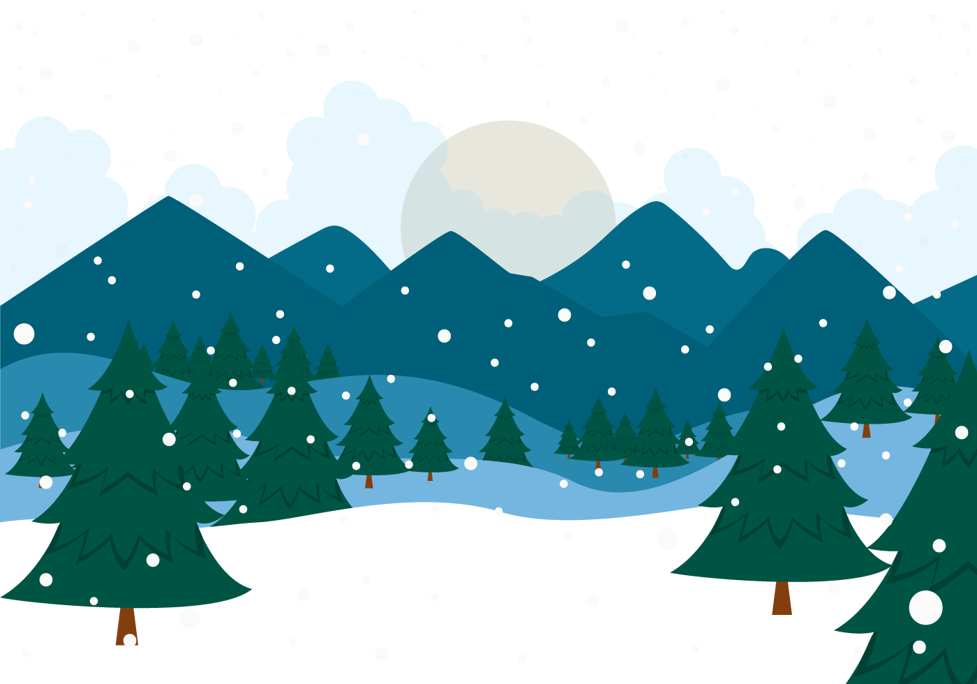 1400x980 Collection Of Free Winter Drawing Forest Download On Ui Ex