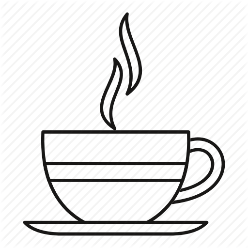 512x512 Coffe Drawing Coffee Line Transparent Png Clipart Free Download