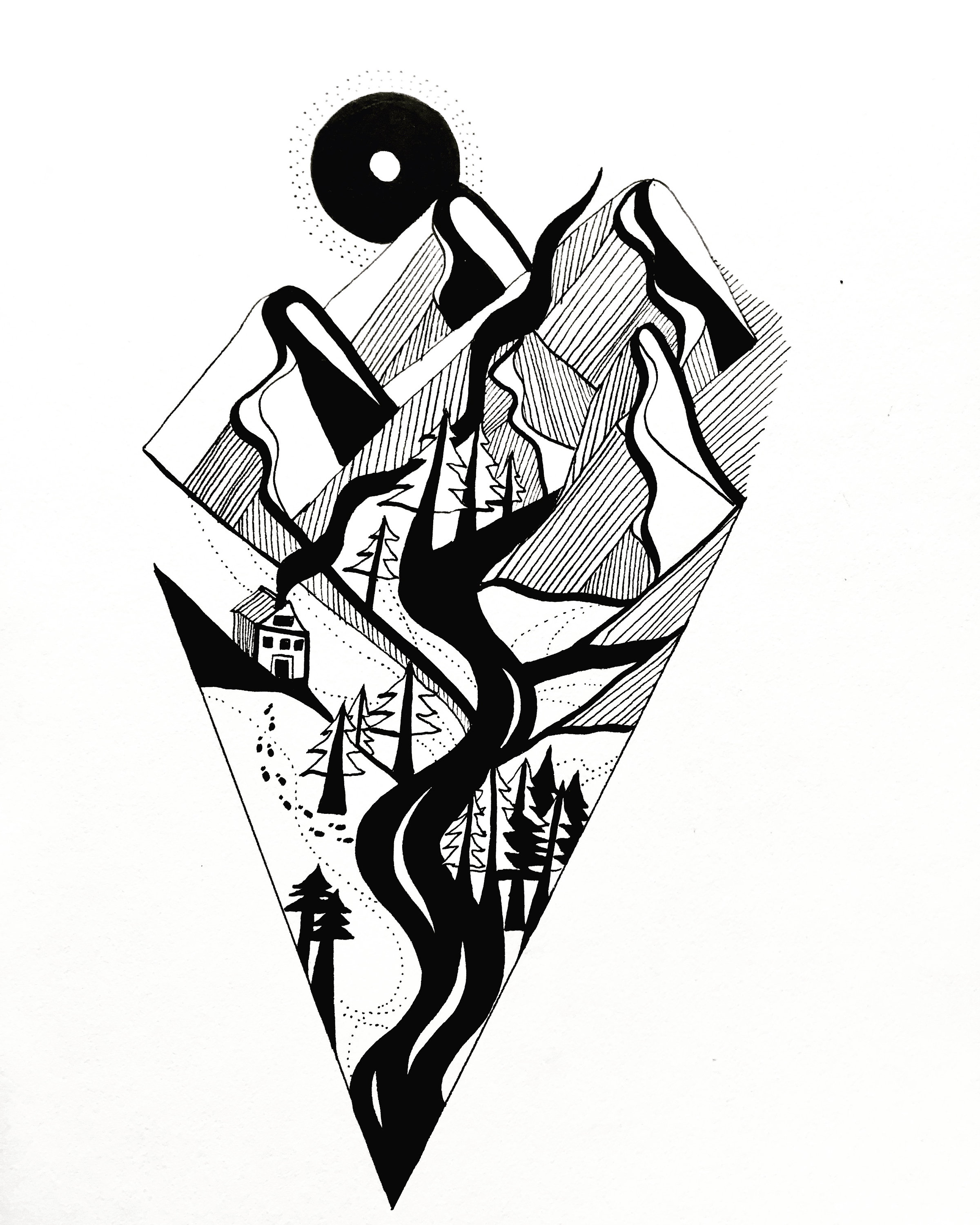 2400x3000 Winter Scene Etsy