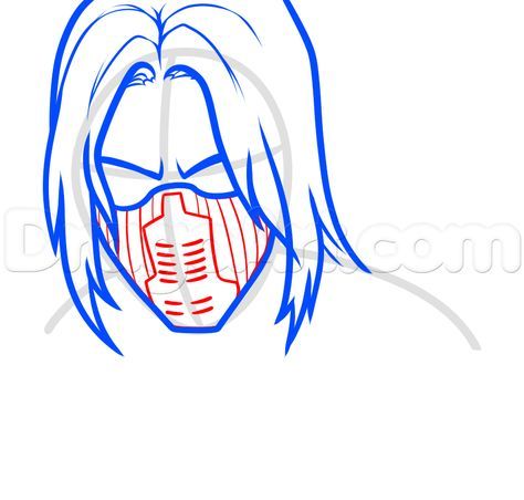 474x452 How To Draw The Winter Soldier, Step