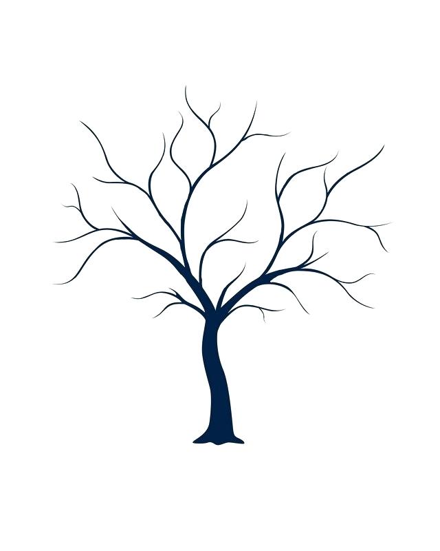 640x800 Tree No Leaves Outline Printable Tree With No Leaves Winter Tree