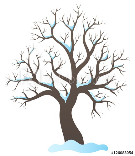 Winter Tree Drawing | Free download on ClipArtMag