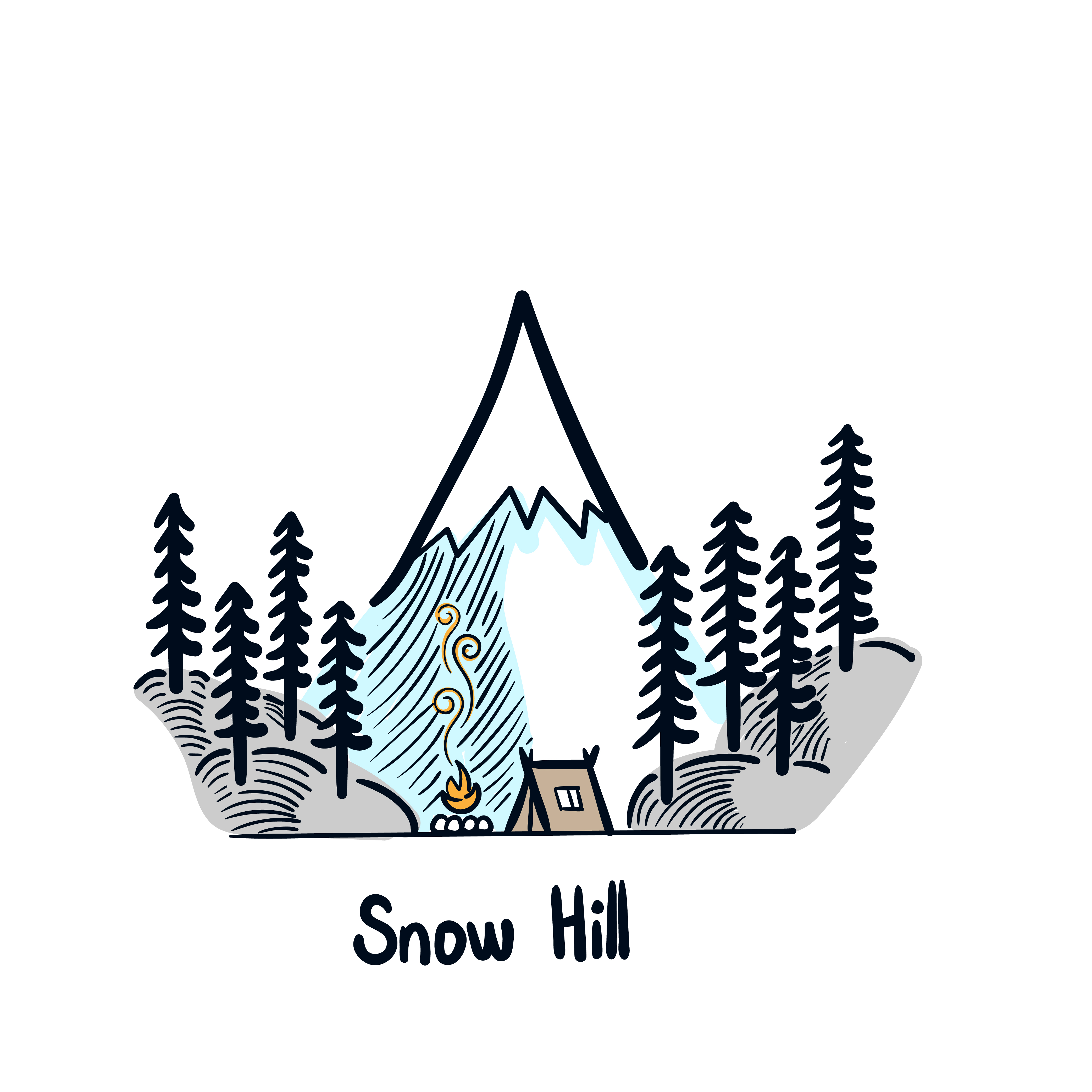 4171x4171 Snowy Frosty During A Family Vacation Vector Winter Wonderland