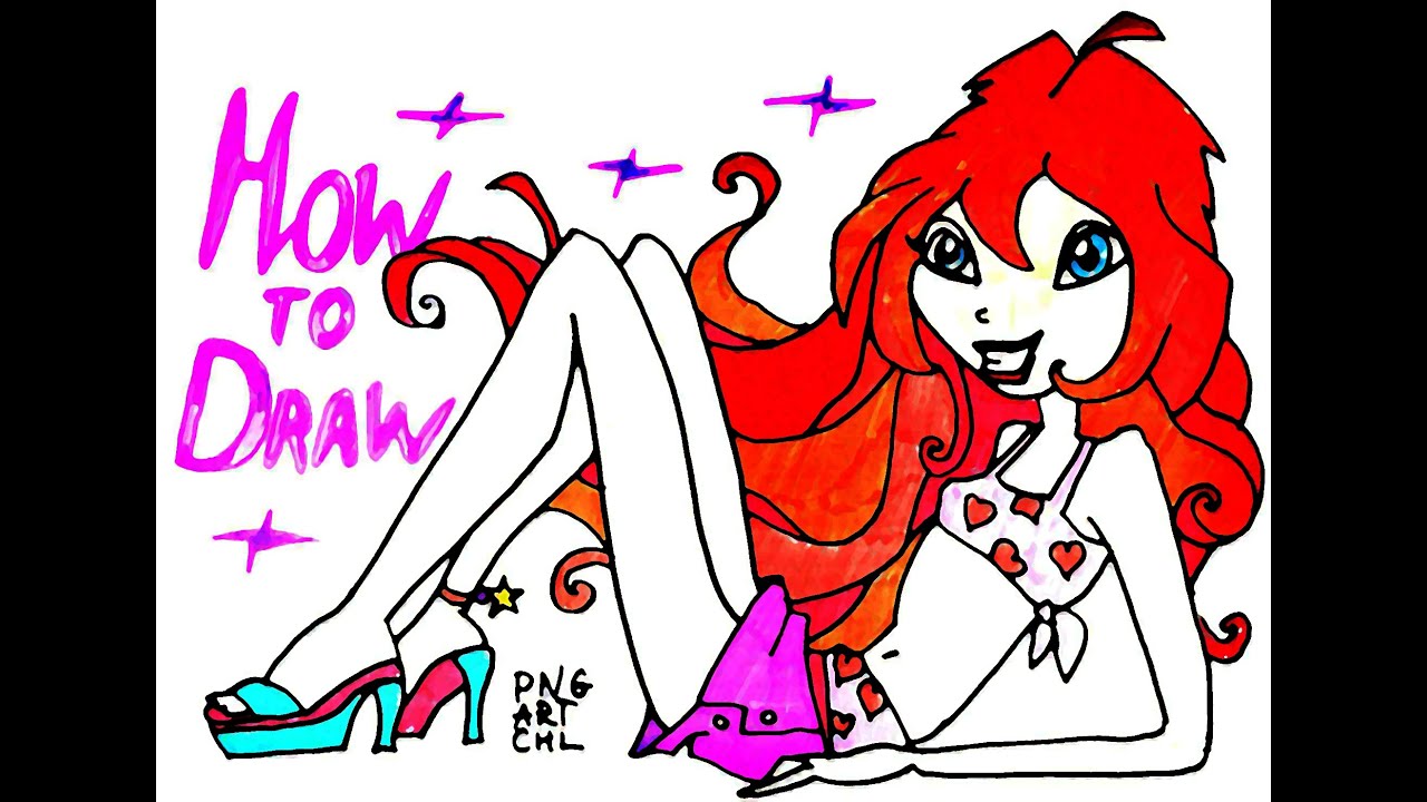 1280x720 How To Draw Bloom From Winx Club