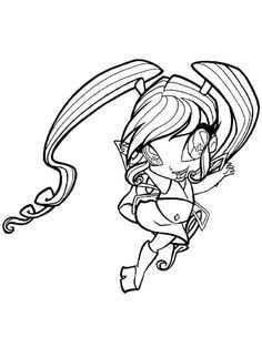 236x314 Winx Club Coloring Pages Awesome Winx Club Bloom Coloring Pages