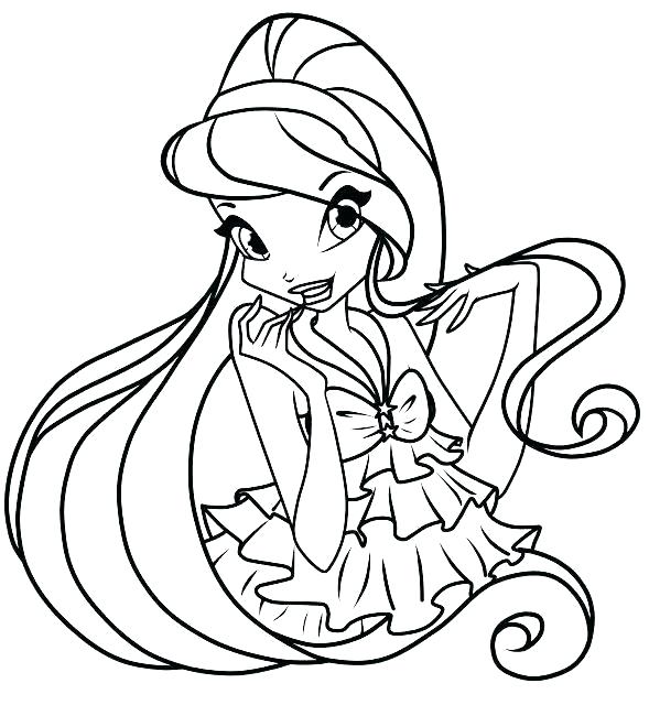 589x640 Winx Club Color Pages Flora Coloring Pages Flora From The Club