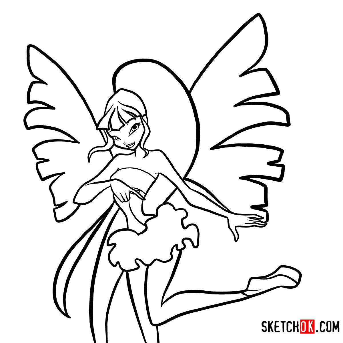 1200x1200 How To Draw Musa Serenix From Winx